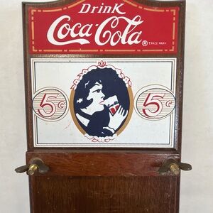 Coca-Cola Vintage Wall Mount with Red and White Design